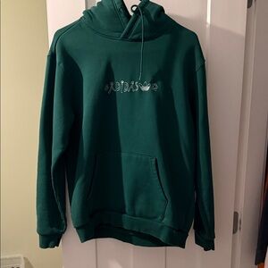 Adidas Men's Deep Green Hoodie